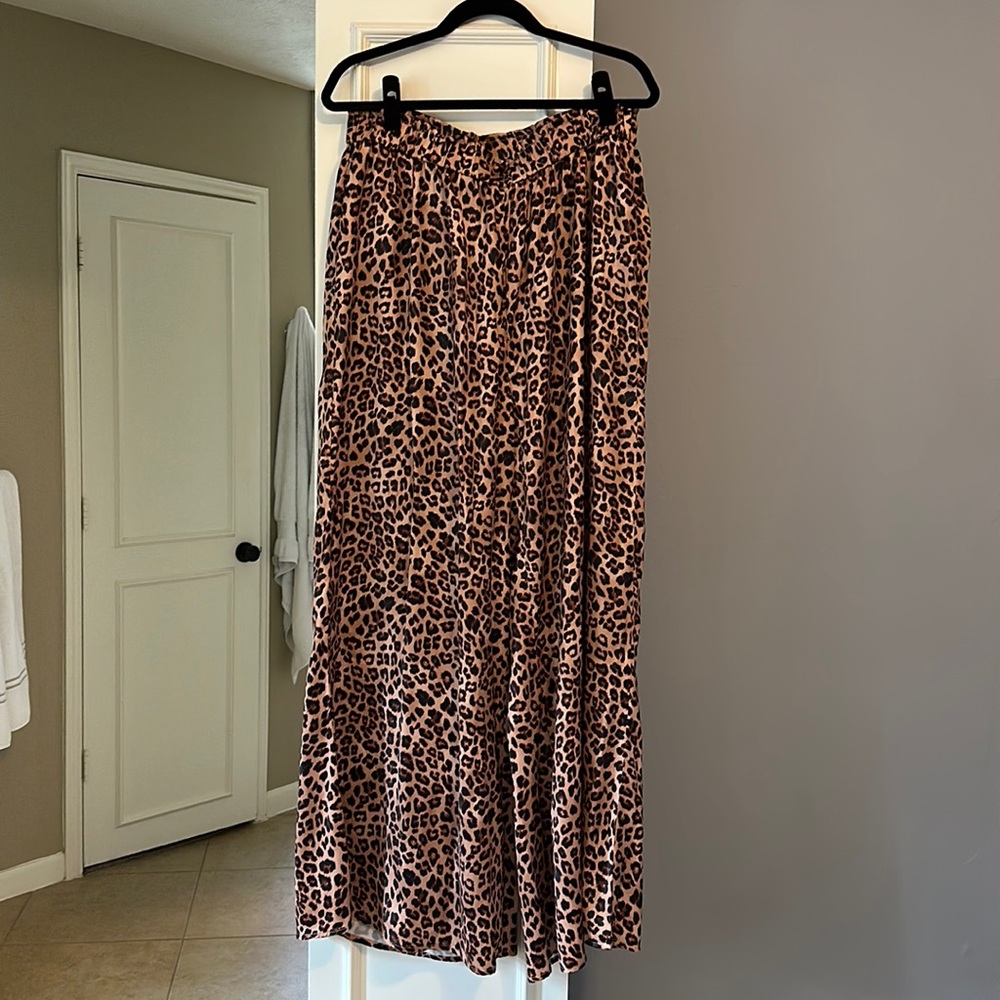 Summersalt Leopard Print Wide Leg Pants
